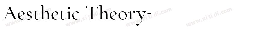 Aesthetic Theory字体转换